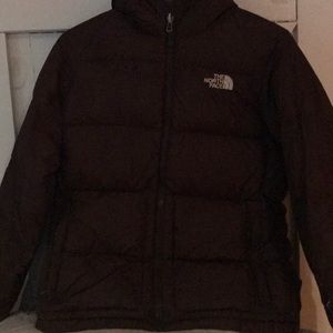 Brown North Face jacket